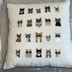 🎁 Rifle Paper Company Cool Cars embroidered pillow cover + insert